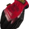 Mechanix Wear Size M (9) Synthetic Leather General Protection Work Gloves For Mechanics & Lifting, Uncoated, Slip-On Cuff, Full Fingered, Red, Paired MFF-02-009 - 03594793