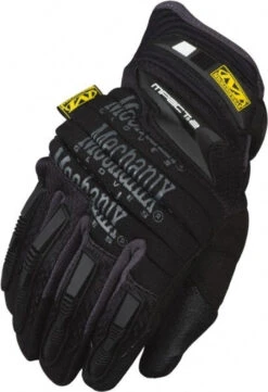 Mechanix Wear Size 2XL (12) Synthetic Leather/Spandex/Lycra/TPR Anti-Vibration/Impact Protection Work Gloves For Mechanics & Lifting, Uncoated, Hook & Loop Cuff, Full Fingered, Black, Paired MP2-05-012 - 03713591