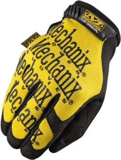 Mechanix Wear Size XL (11) Synthetic Leather General Protection Work Gloves For Mechanics & Lifting, Uncoated, Hook & Loop Cuff, Full Fingered, Yellow, Paired MG-01-011 - 09398660