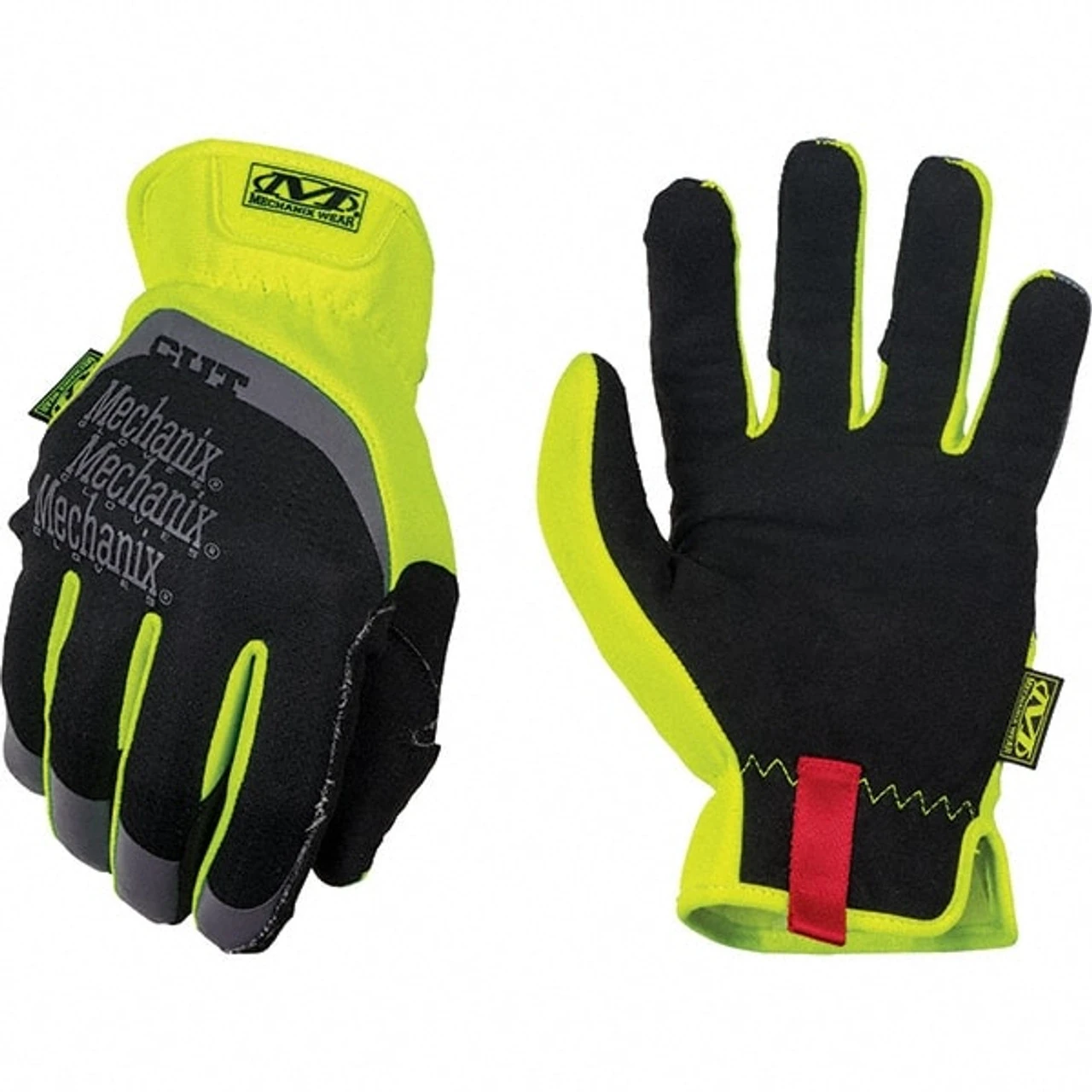 Mechanix Wear Size M, ANSI Cut Lvl A5, Synthetic Leather Cut & Puncture Resistant Gloves Elastic Cuff, Hi-Vis Yellow, Paired SFF-C91-009 - 39994934