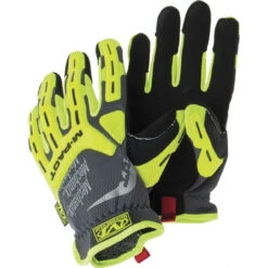 Mechanix Wear Size XL, ANSI Cut Lvl A5, Synthetic Leather Cut & Puncture Resistant Gloves Elastic Cuff, Hi-Vis Yellow, Paired SMC-C91-011 - 41586769