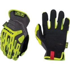 Mechanix Wear Size 2XL, ANSI Cut Lvl A5, Synthetic Leather Cut & Puncture Resistant Gloves Elastic Cuff, Hi-Vis Yellow, Paired SMC-C91-012 - 41587734