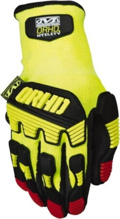 Mechanix Wear Size M (9) Nitrile Coated 13-Gauge Knit/Polyester General Protection High Visibility Work Gloves For General Purpose, Palm & Fingers Coated, Slip-On Cuff, Full Fingered, Yellow/Black, Paired KHD-GP-009 - 43082601