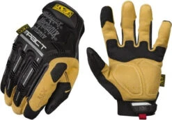 Mechanix Wear Size L (10) Synthetic Leather/TPR/PORON XRD General Protection Work Gloves For General Purpose, Uncoated, Hook & Loop Cuff, Full Fingered, Black, Paired MP4X-75-010 - 53527297