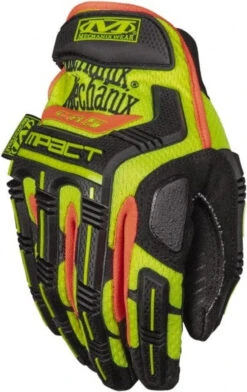 Mechanix Wear Size 2XL (12), ANSI Cut Lvl 4, Puncture Lvl 5, Abrasion Lvl 3, Synthetic Leather Cut Resistant Gloves 10.25" Long, ArmorTex Cut Lining, Hook & Loop Cuff, Hi-Vis Yellow, Paired SMP-C91-012 - 57300188