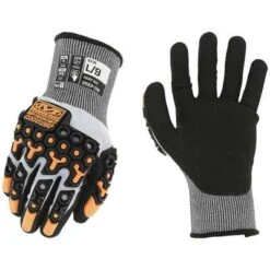 Mechanix Wear Knit Gloves: 2XL ( 11 ), ANSI Cut Level A5, ANSI Impact Level 1, Palm, Dipped, 1 PR