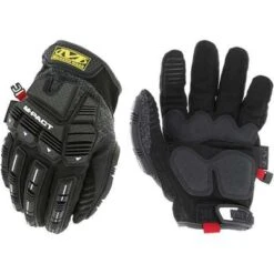 Mechanix Wear Mechanics Gloves: M, Synthetic Leather, Hook-and-Loop Cuff, ANSI Impact Level 2, 1 PR