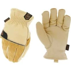Mechanix Wear Cold-Insulated Leather Gloves: XL ( 11 ), Standard, Drivers Glove, Cowhide, Polyester, 1 PR