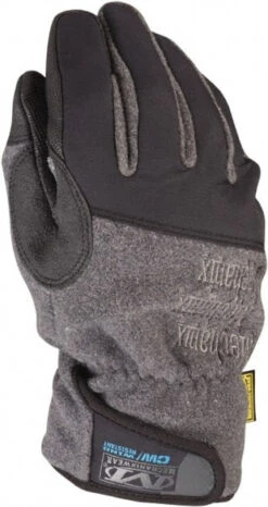 Mechanix Wear Size S (8) Rubberized Synthetic Leather Cold Protection Work Gloves For Mechanics & Lifting, Uncoated, Hook & Loop Cuff, Full Fingered, Black/Gray, Paired MCW-WR-008 - 65993412