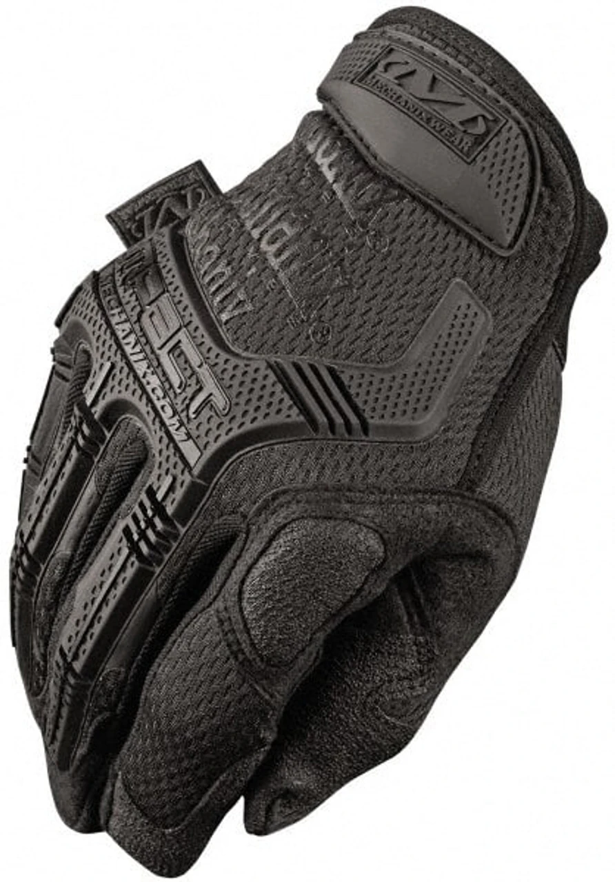 Mechanix Wear Size 2XL Synthetic Leather/TPR Anti-Vibration/Impact Protection Work Gloves For Mechanics & Lifting, Uncoated, Hook & Loop Cuff, Full Fingered, Black, Paired MPT-55-012 - 70708516