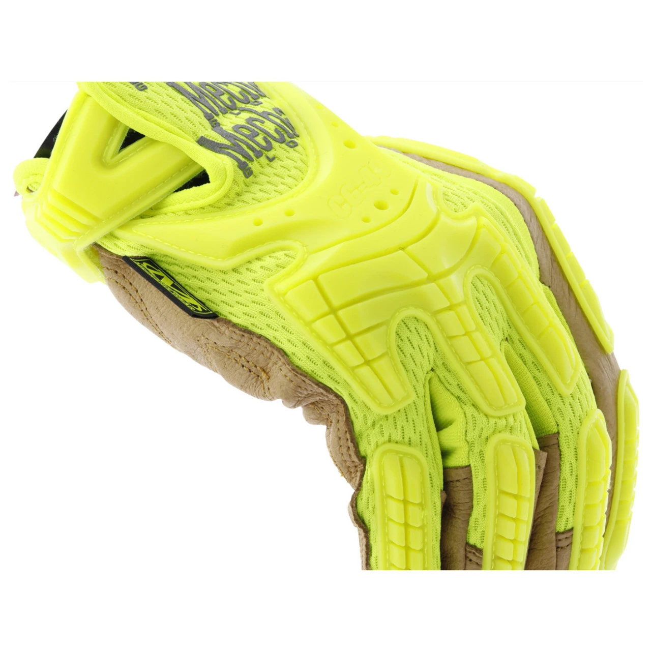 Mechanix Wear Hi-Viz CG Heavy Duty Leather Impact Gloves, X-Large - CG40-91-011 - Image 4