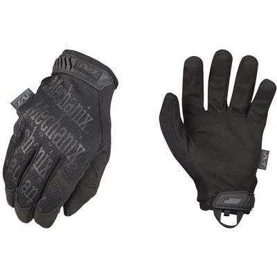 Mechanix Wear General Utility MechanicsGloves, Synthetic Leather Palm Material, Black/Black, M, PR 1