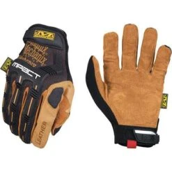 Mechanix Wear Mechanics Gloves: M ( 9 ), Mechanics Glove, Full Finger, Pigskin, Slip-On Cuff, 1 PR