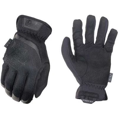 Mechanix Wear Tactical Glove, Synthetic Leather Palm Material, L, Black, Foam, 1 PR