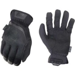 Mechanix Wear Tactical Glove, Synthetic Leather Palm Material, XL, Black, Foam, 1 PR