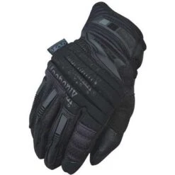Mechanix Wear Tactical Glove, M, Black, Hook-and-Loop Cuff, 12" Length, Hook-and-Loop Closure Type, 1 PR