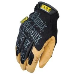 Mechanix Wear Anti-Vibration Gloves, Material 4X Synthetic Leather Palm Material, Black, 1 PR