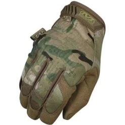 Mechanix Wear Tactical Glove, Synthetic Leather Palm Material, XL, MultiCam Camouflage, Tricot, 1 PR