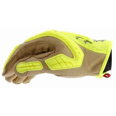 Mechanix Wear Mechanics Gloves: 2XL ( 12 ), Mechanics Glove, Full Finger, Pigskin, TPR, Lime, 1 PR - Image 2
