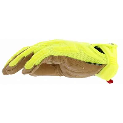 Mechanix Wear Mechanics Gloves: 2XL ( 12 ), Mechanics Glove, Full Finger, Pigskin, TPR, Lime, 1 PR - Image 3