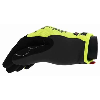 Mechanix Wear Mechanics Gloves: L ( 10 ), Mechanics Glove, Synthetic Leather, Palm Side, Lime, 1 PR - Image 2