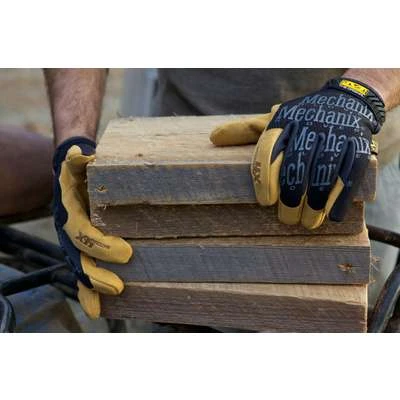 Mechanix Wear Anti-Vibration Gloves, Material 4X Synthetic Leather Palm Material, Black, 1 PR - Image 4