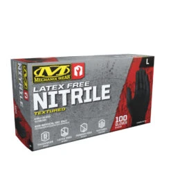 6 Mil Heavy Duty Black Nitrile Gloves (Pack Of 100)