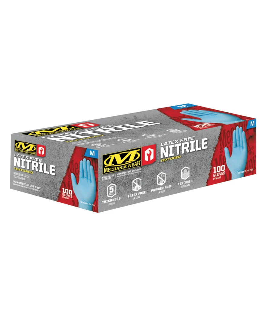 5 Mil Blue Nitrile Gloves (Pack Of 100)