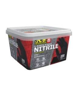 5 Mil Heavy Duty Black Nitrile Gloves (Tub Pack Of 100)